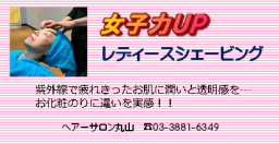 レディースシェービングチケット